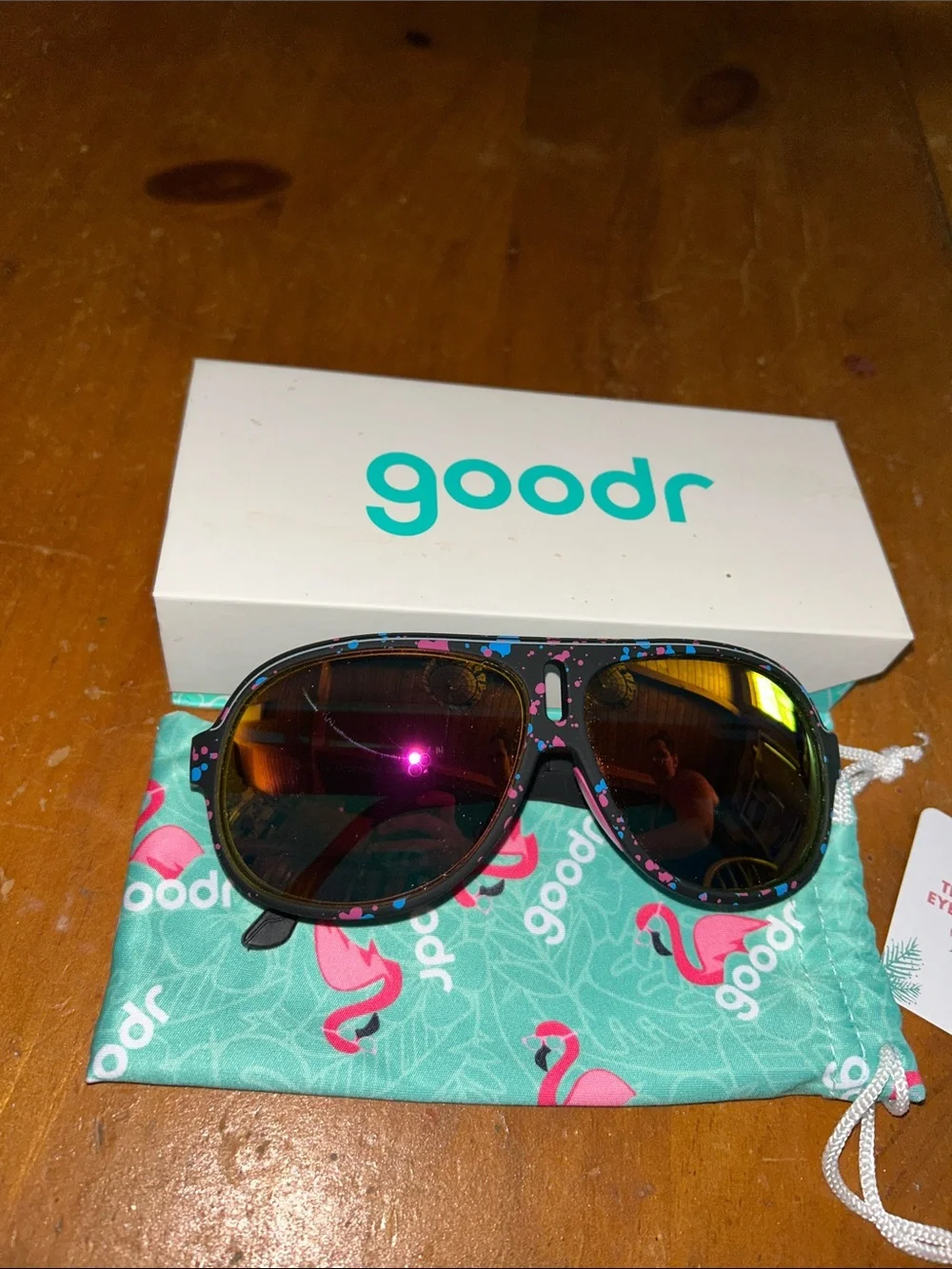White Case with Teal Logo - Protective Eyewear Box